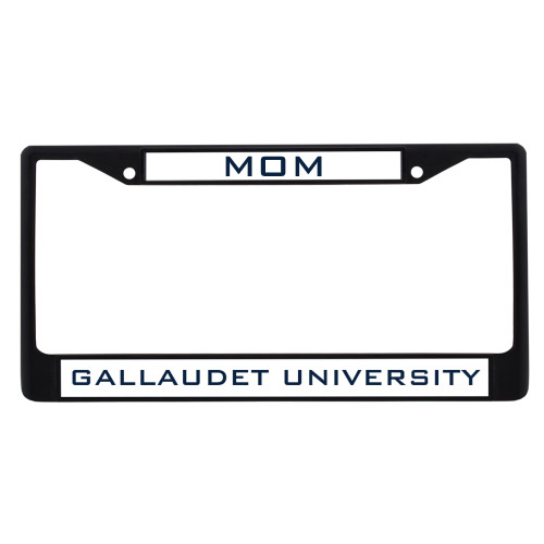  Mom Metal License Plate Frame in Black - Mom