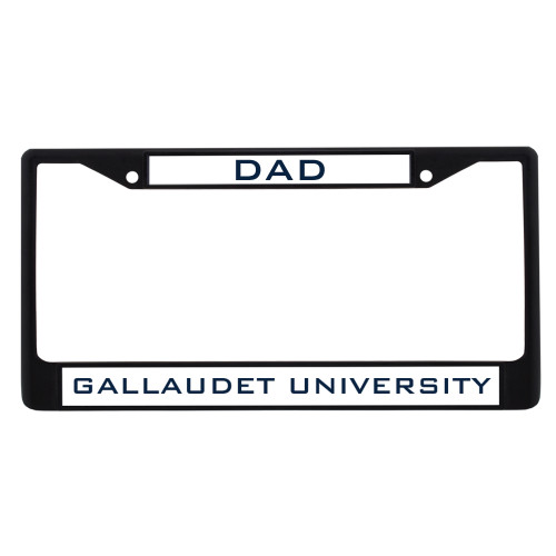  Dad Metal License Plate Frame in Black - Dad