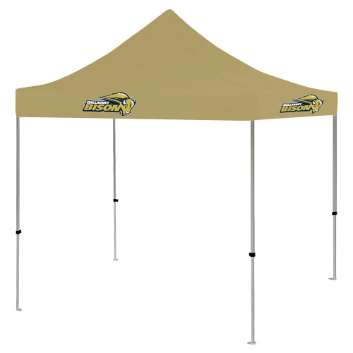  9 ft x 9 ft Vegas Gold Tent - Gallaudet Bison Mascot