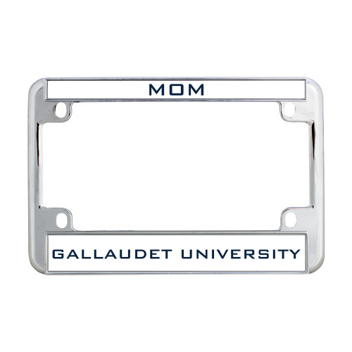  Metal Motorcycle License Plate Frame in Chrome - Mom