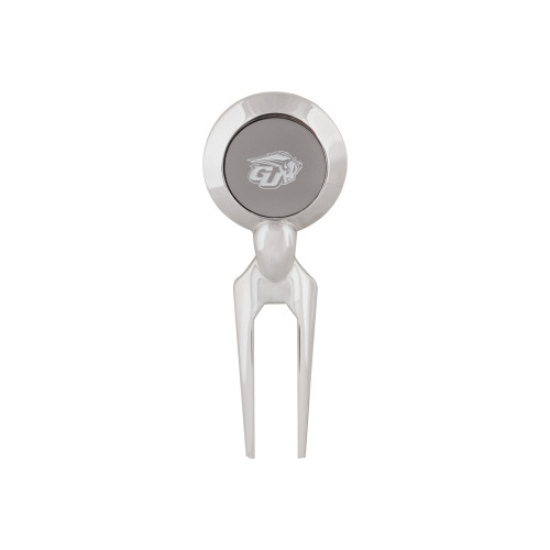 Silver Divot Tool/Ball Marker - GU Bison Engraved