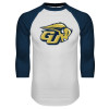 Thumbnail image for  White/Navy Raglan Baseball T Shirt