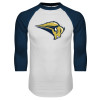 Thumbnail image for  White/Navy Raglan Baseball T Shirt