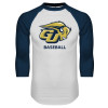 Thumbnail image for  White/Navy Raglan Baseball T Shirt