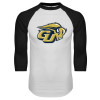 Thumbnail image for  White/Black Raglan Baseball T Shirt