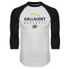 Thumbnail image for  White/Black Raglan Baseball T Shirt