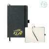Thumbnail image for  5.5 x 8.5 Black FSC Mix Recycled Leather Bound Journal