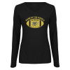 Thumbnail image for  Womens Black Long Sleeve V Neck Tee 