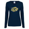 Thumbnail image for  Womens Navy Long Sleeve V Neck Tee