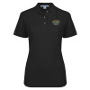 Thumbnail image for  Womens Silk Touch Black Pique Polo