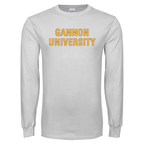  White Long Sleeve T Shirt - Gannon University