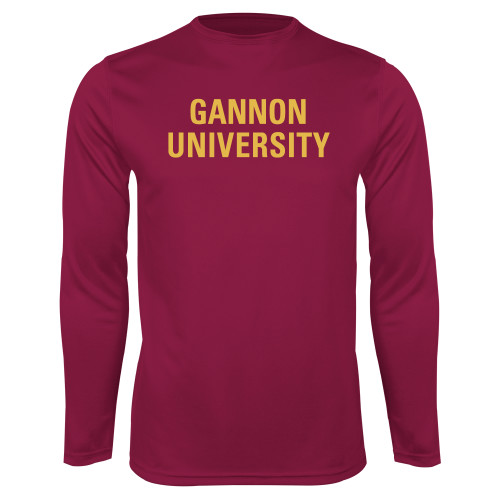  Maroon Performance Long Sleeve Shirt - Gannon University