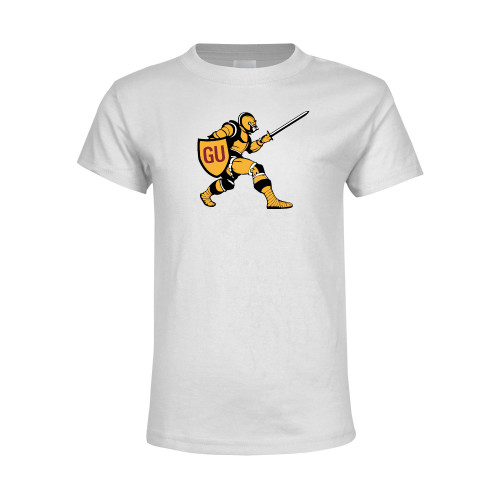  Youth White T Shirt - Gannon Golden Knight Logo