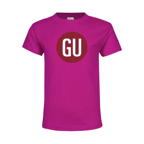  Youth Hot Pink T Shirt - GU Logo