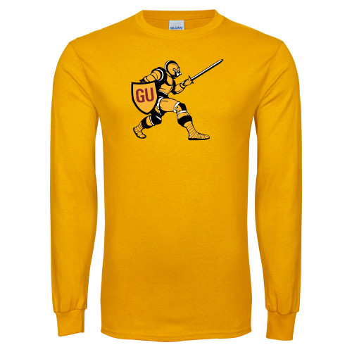 Gold Long Sleeve T Shirt - Gannon Golden Knight Logo