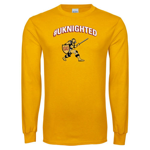  Gold Long Sleeve T Shirt - Hashtag Unkighted