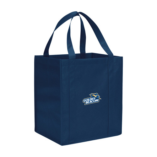  Non Woven Navy Grocery Tote - Primary Mark