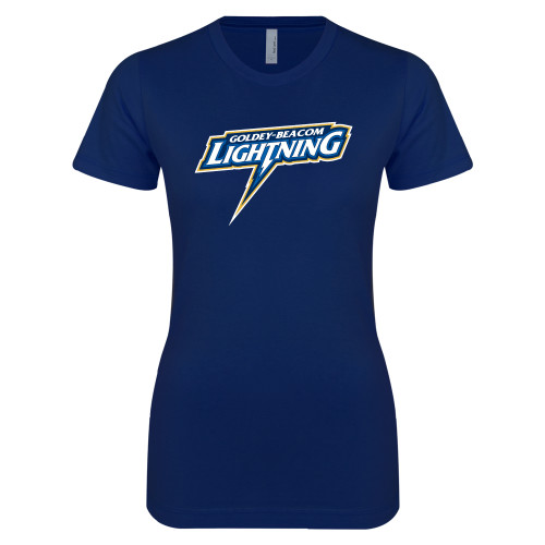  Next Level Womens Navy Boyfriend Tee - Goldey Beacom Lighting