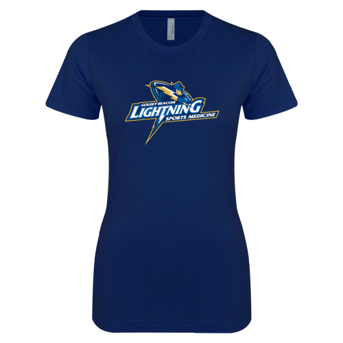  Next Level Womens Navy Boyfriend Tee - Sports Medicine