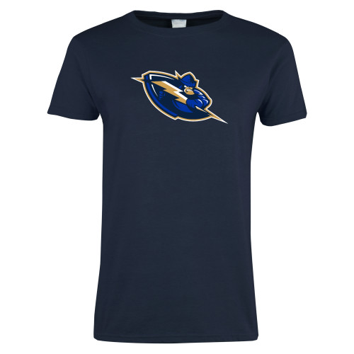  Womens Short Sleeve Navy Tee - Mascot Lighting