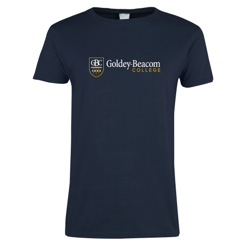  Womens Short Sleeve Navy Tee - Inst. Mark