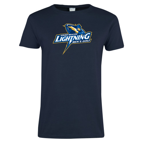  Womens Short Sleeve Navy Tee - Mens Golf