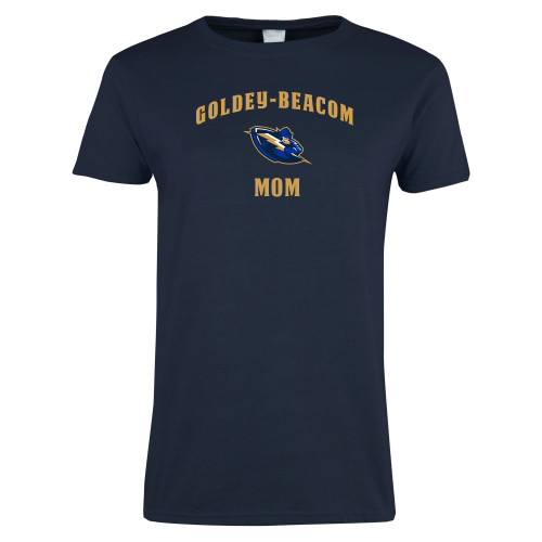  Womens Short Sleeve Navy Tee - Mom