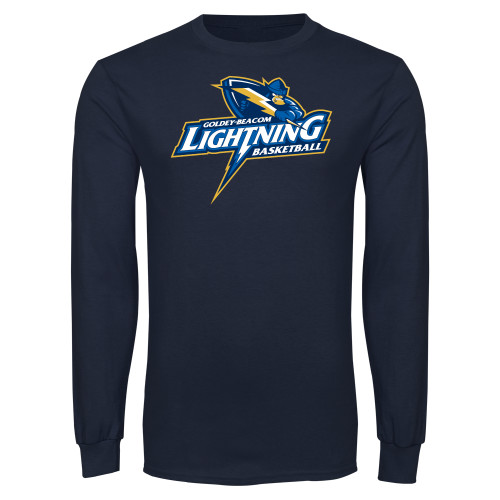  Navy Long Sleeve T-Shirt - Basketball