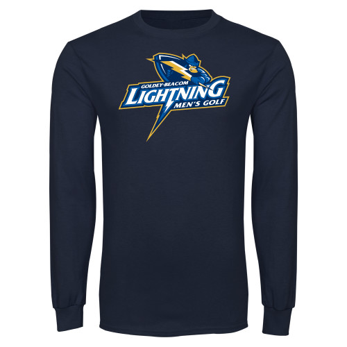  Navy Long Sleeve T-Shirt - Mens Golf