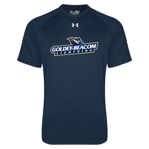  Under Armour Navy Tech Tee - Horizontal Lighting
