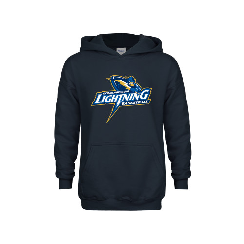  Youth Navy Fleece Hoodie - Basketball