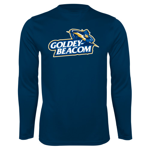  Navy Performance Long Sleeve Shirt - Primary Mark
