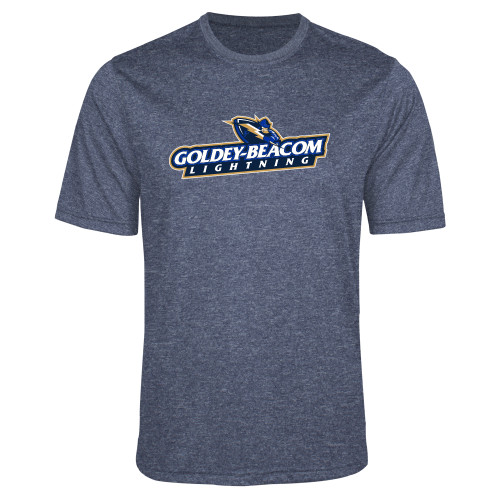  Navy Heather Performance Contender Tee - Horizontal Lighting