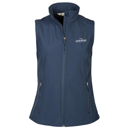  Womens Navy Core Softshell Vest - Horizontal Lighting
