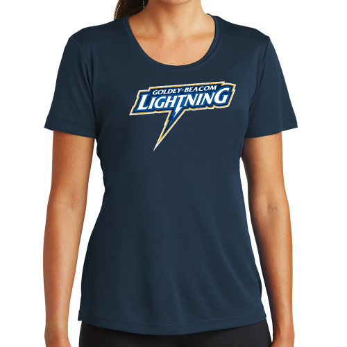  Womens Navy Performance Tee - Goldey Beacom Lighting