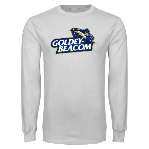  White Long Sleeve T Shirt - Primary Mark