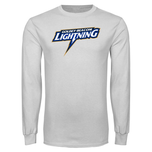  White Long Sleeve T Shirt - Goldey Beacom Lighting