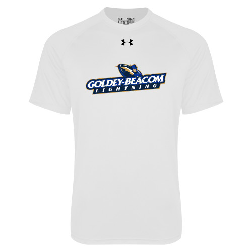  Under Armour White Tech Tee - Horizontal Lighting