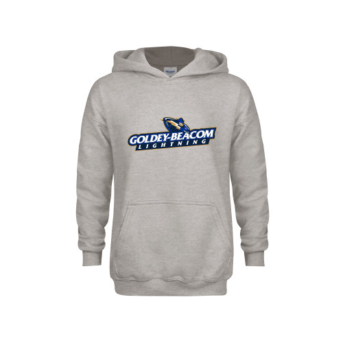  Youth Grey Fleece Hood - Horizontal Lighting
