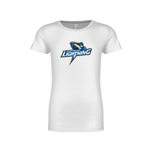  Next Level Girls White Fashion Fit T Shirt - GBC Lighting