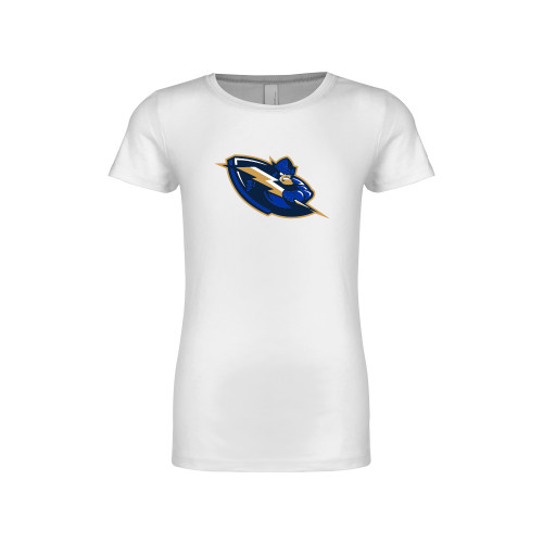  Next Level Girls White Fashion Fit T Shirt - Mascot Lighting