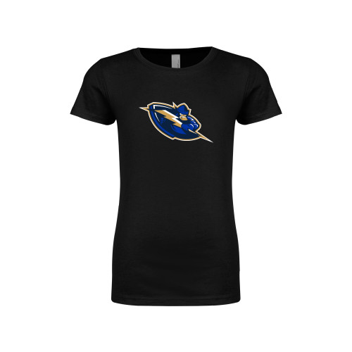  Next Level Girls Black Fashion Fit T Shirt - Mascot Lighting