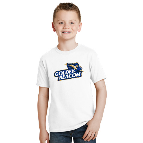  Youth White T Shirt - Primary Mark