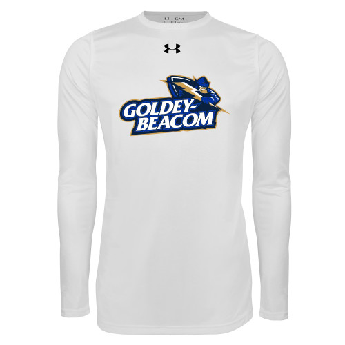  Under Armour White Long Sleeve Tech Tee - Primary Mark