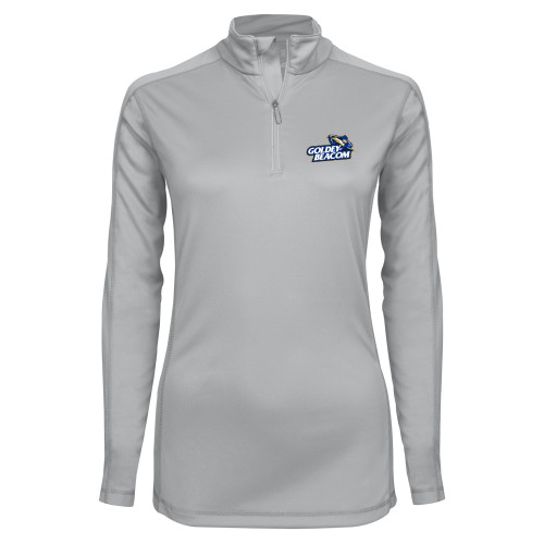  Syntrel Womens Platinum Interlock 1/4 Zip - Primary Mark