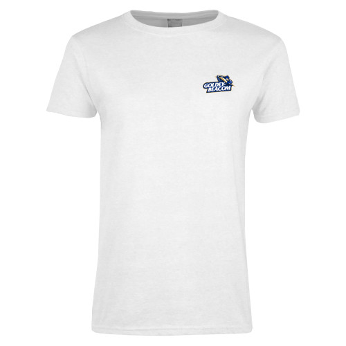  Womens White Short Sleeve Tee - Primary Mark