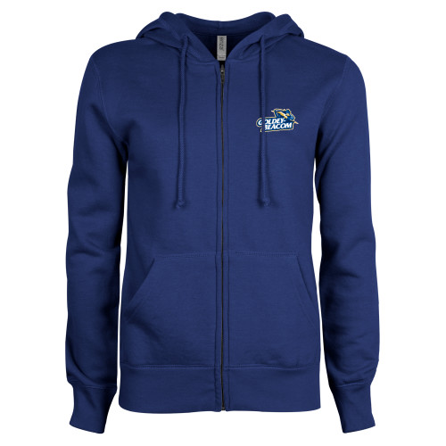  ENZA Womens Royal Fleece Full Zip Hoodie - Primary Mark