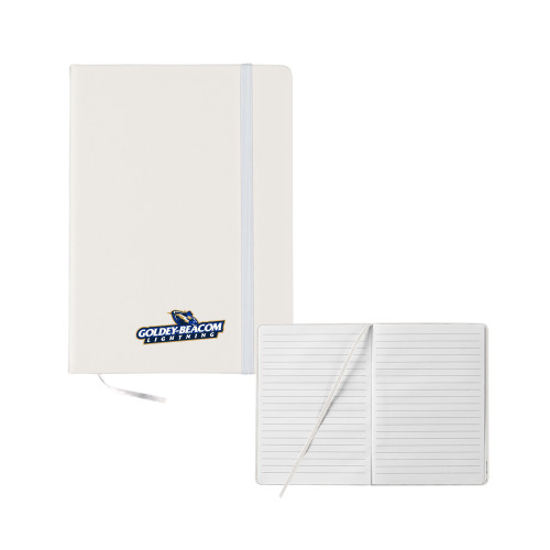  5x7 White Hard Cover Journal - Horizontal Lighting