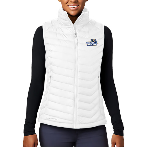  Columbia Womens White Powder Lite Vest - Primary Mark