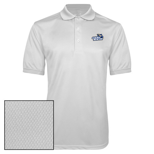  White Dry Mesh Polo - Primary Mark